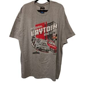 Nascar Inaugural Daytona Road Corse Graphic T‎ Shirt 2020 Gray